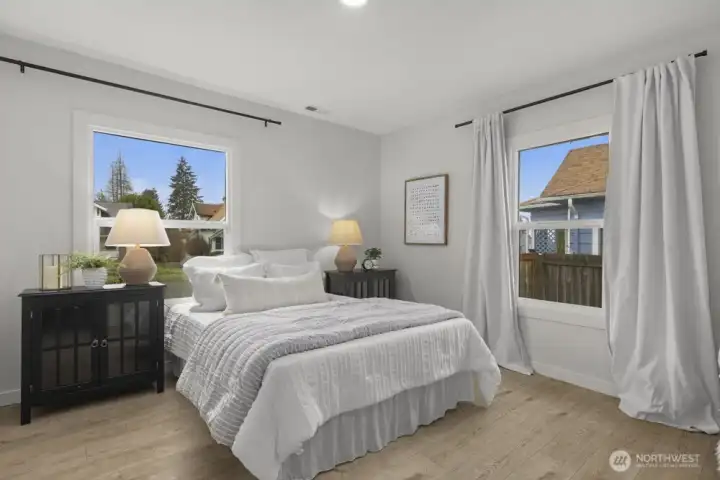 Bedroom with lovely natural light
