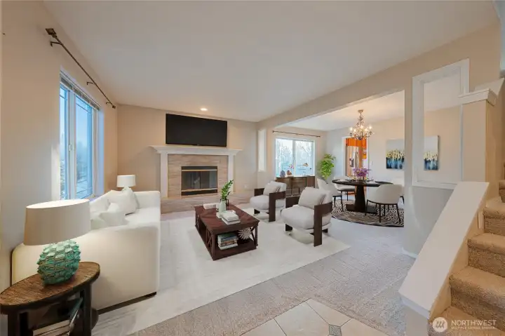 This photo is virtually staged