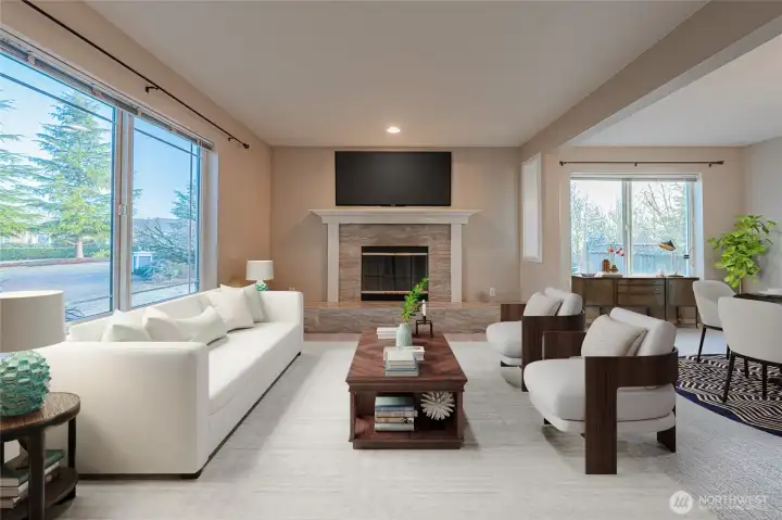 This photo is virtually staged