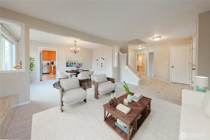 This photo is virtually staged