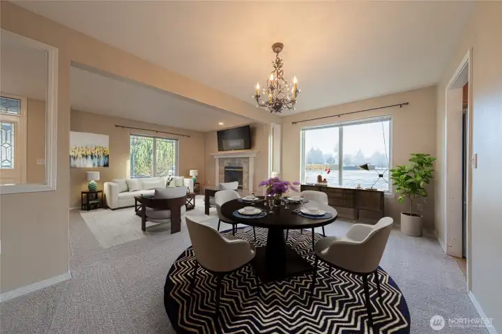 This photo is virtually staged