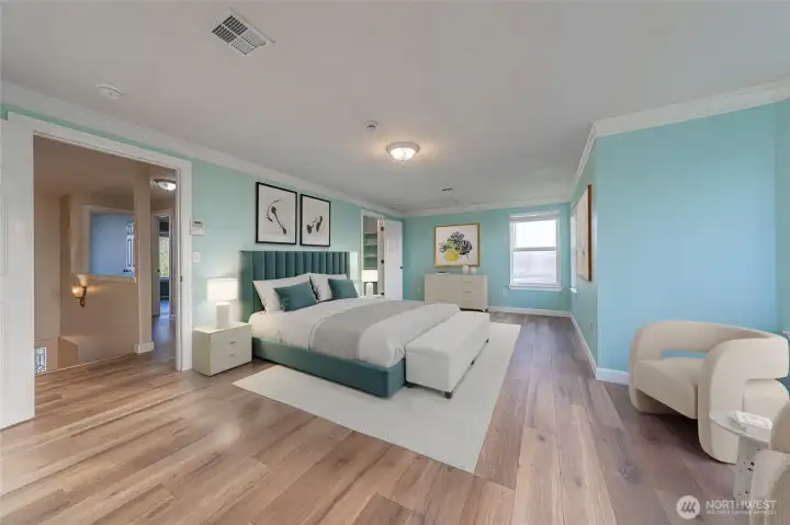 This photo is virtually staged