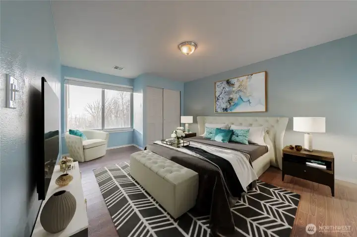 This photo is virtually staged