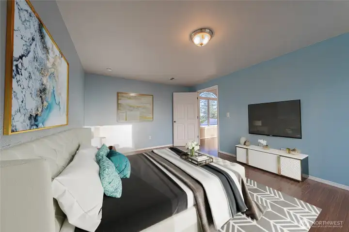 This photo is virtually staged