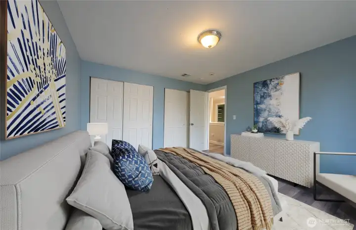 This photo is virtually staged