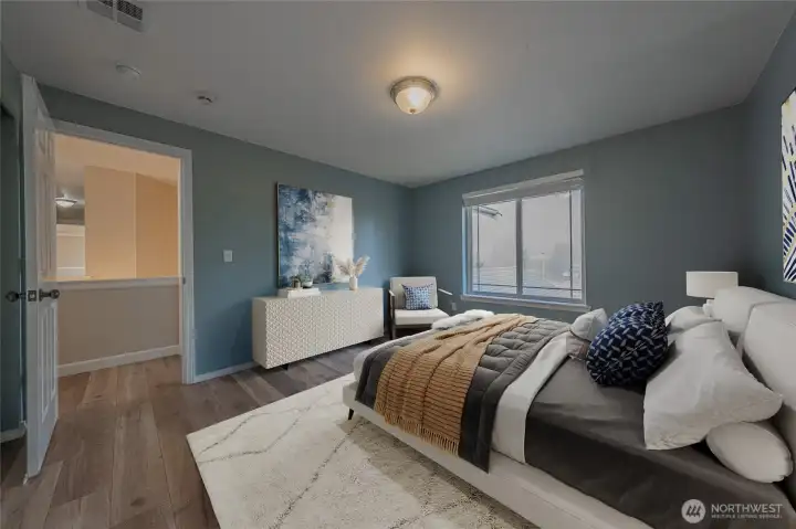 This photo is virtually staged