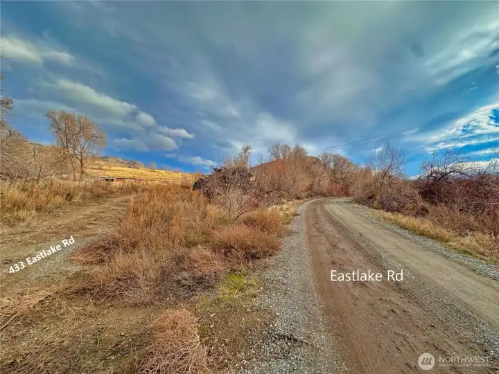 Access to old homesite on lower level of property off Eastlake Rd