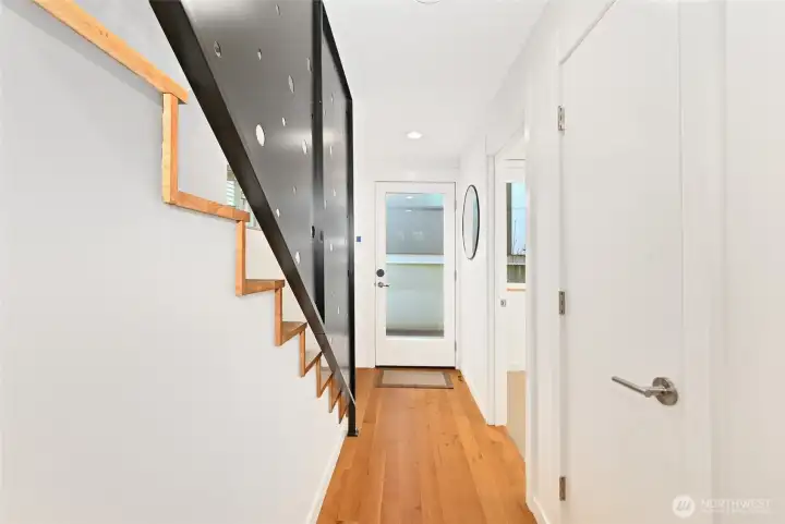 2 bedrooms and 1 full Bathroom off this Main Floor Hall