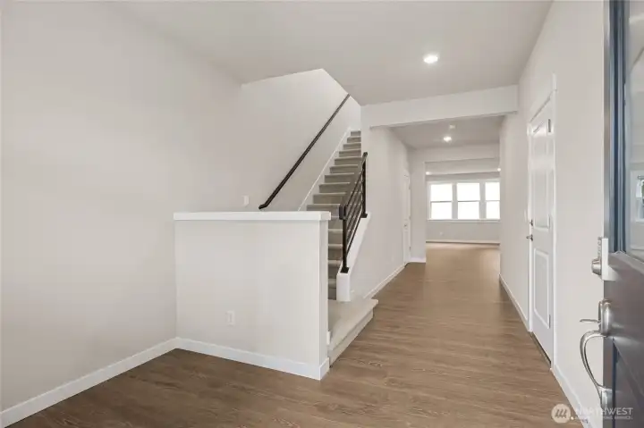 Large, wide entry area. Photos are representational. Actual colors and finishes will vary. See site agent for details.