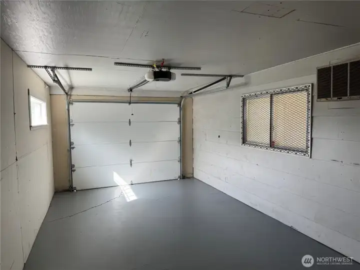 First bay of the garage.