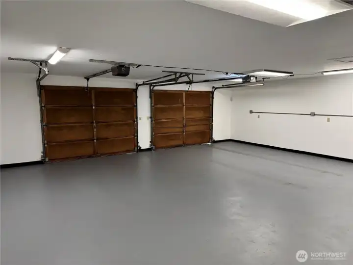 The 2-car section doors. Both with openers.