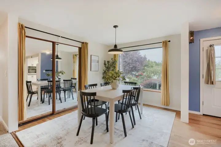 Another view of the dining area.