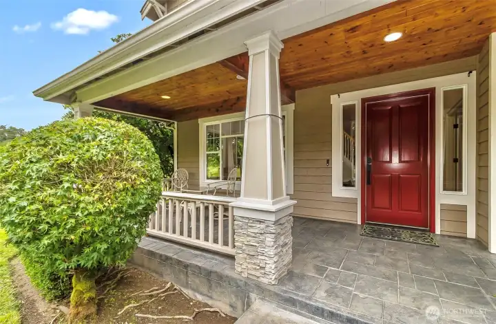Covered front porch