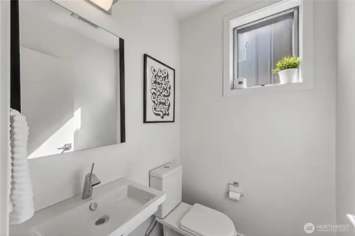 Main-level hall bath