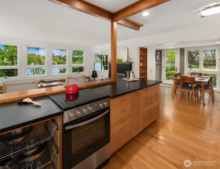 The heart of a home - the kitchen - is the ideal gathering spot for early morning coffee, late study nights, or a casual meal among friends. The heart of a home - the kitchen - is the ideal gathering spot for early morning coffee, late study nights, or a casual meal among friends.