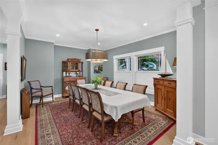 Formal dining area.