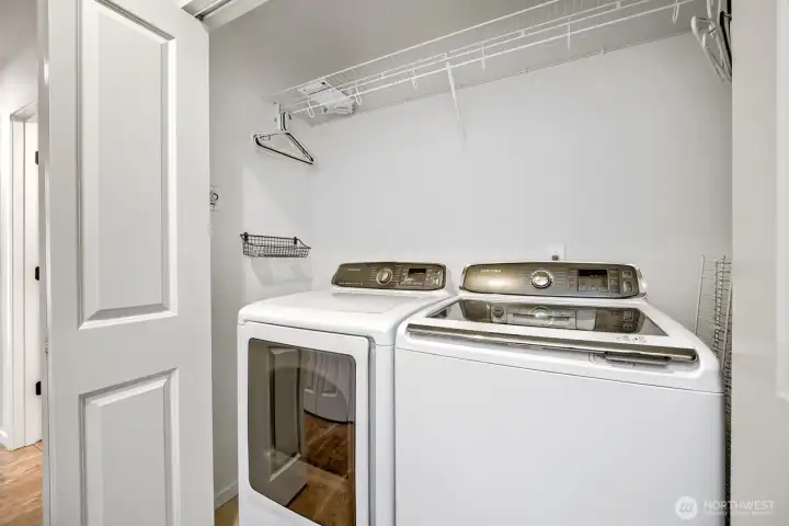 Side by side Washer and dryer