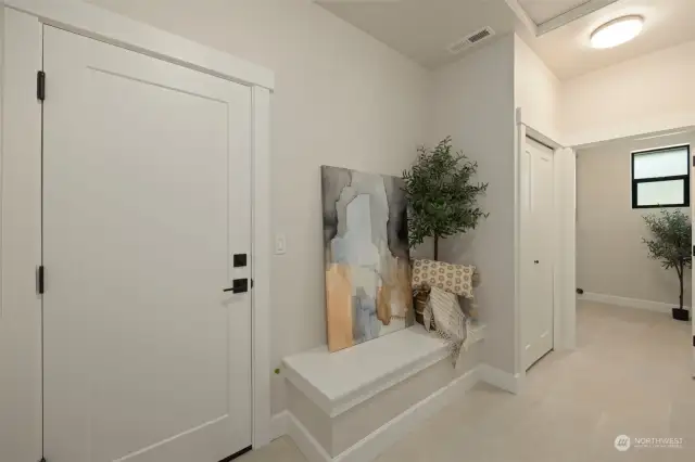 Mudroom and laundry