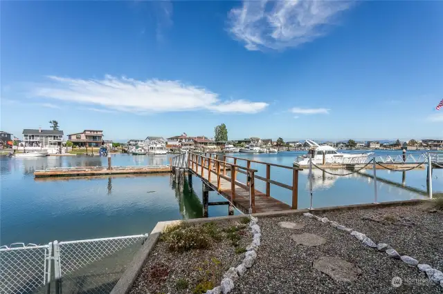 The dock in front of the home measures 72' 7"