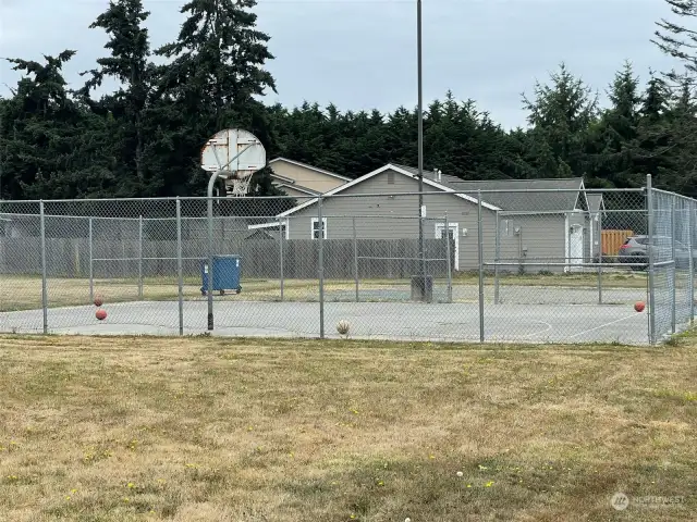 Community basketball court