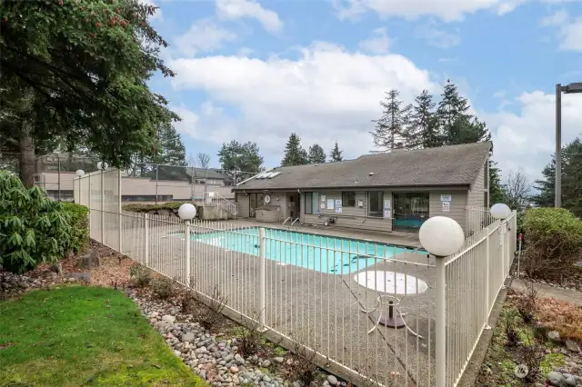 Sunwood condos boasts an outdoor pool (close to your unit), tennis courts,and a cabana for your recreational use!