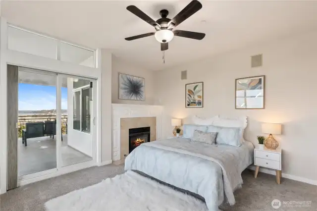 Primary Bedroom – Sleep, Chill, or Step Outside Like a Boss!