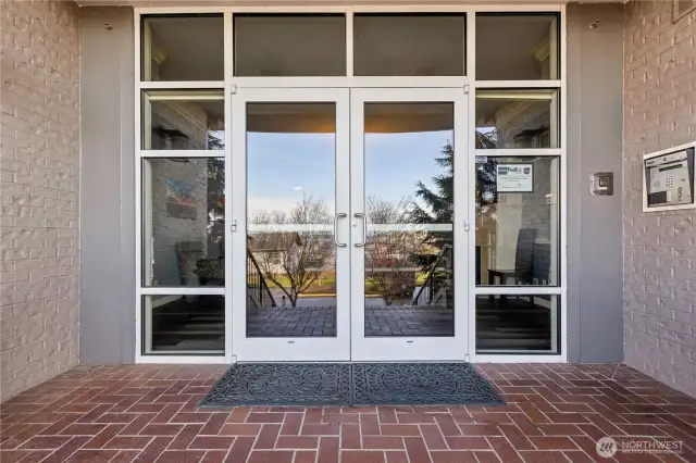 Front Entrance – Secure, but Don’t Worry, We’ll Let You In!