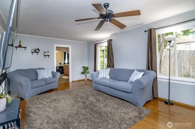 The ceiling fan is amazing on those few hot days we get in WA!