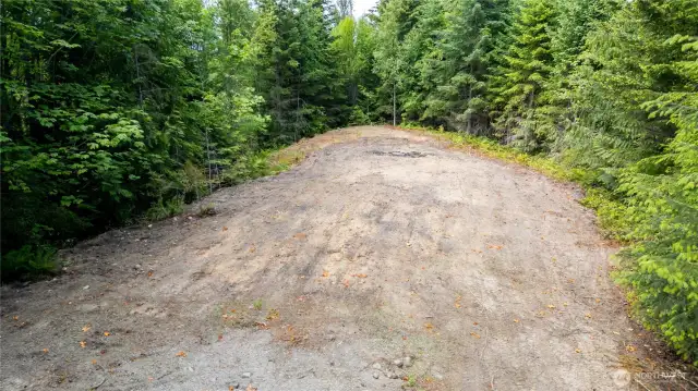 Cleared building site