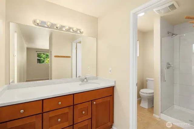 Recently updated Primary bathroom.