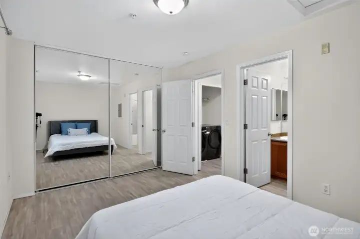 Second bedoom with ample closet space