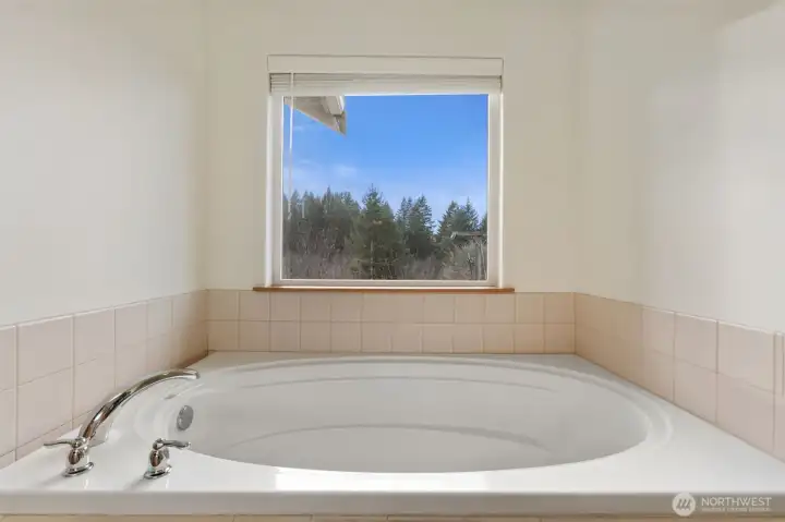 Large tub in primary suite