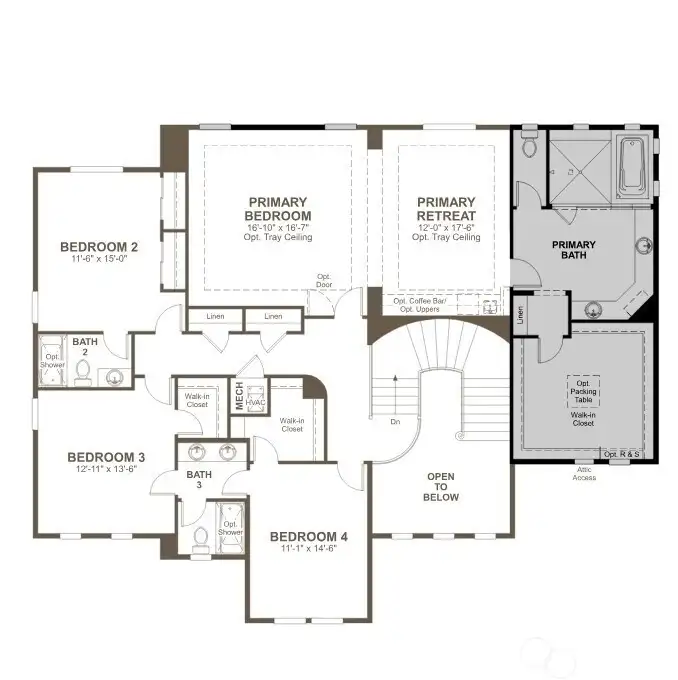 Second Floor Harmon Layout