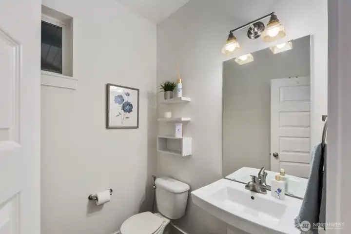 Half bath on main floor