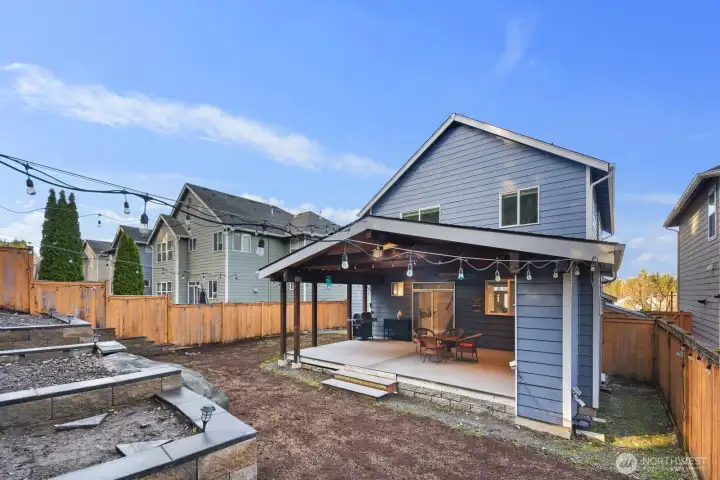 Back yard has been re-seeded with grass