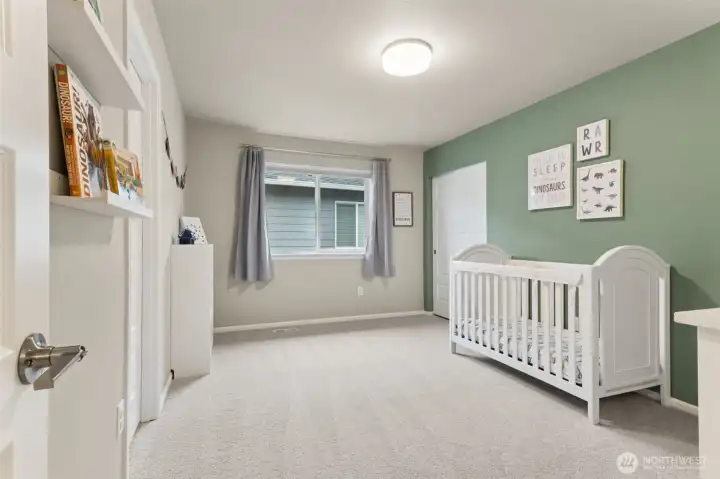 Bedroom #2 with adjacent Jack and Jill Bath.