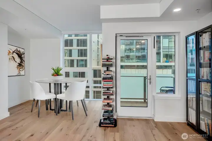 Table is virtually staged.