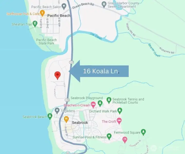 Located within a short walking distance to Pacific Beach and the new town of Seabrook with shopping, restaurants, events and more!