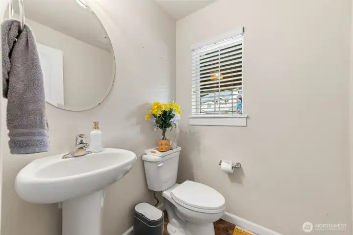Main level half bath