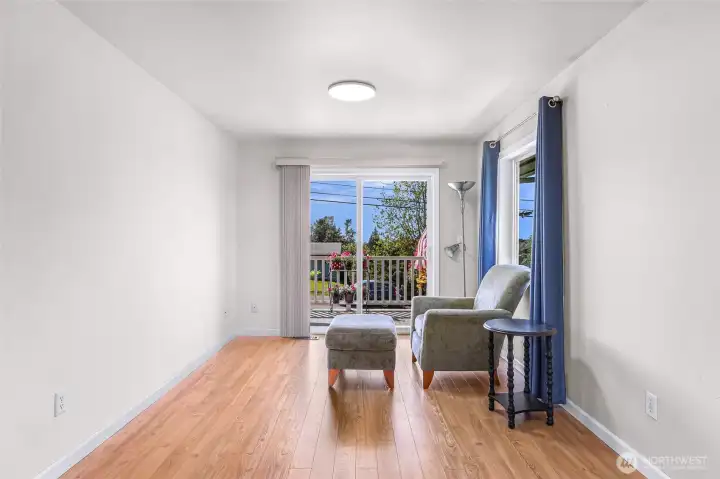 Your own private primary suite oasis with deck. Picture morning coffee, relaxtion with sunset in the evening and never having to leave your new favorite space in your home!