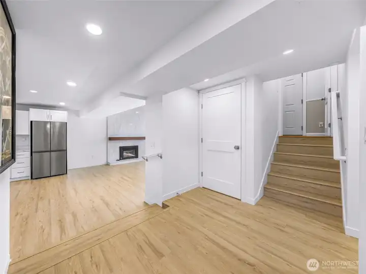 Downstairs is a fully built out ADU completed in 2025. Full access at split entry to access downstairs OR use private exterior  access and close off the stairway.