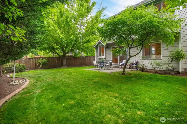 Private, park-like setting offering a peaceful and serene outdoor retreat.