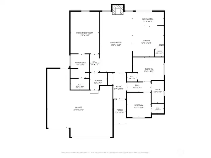 Floor plan with dimensions