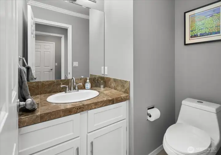 1/2 Bathroom on main floor.