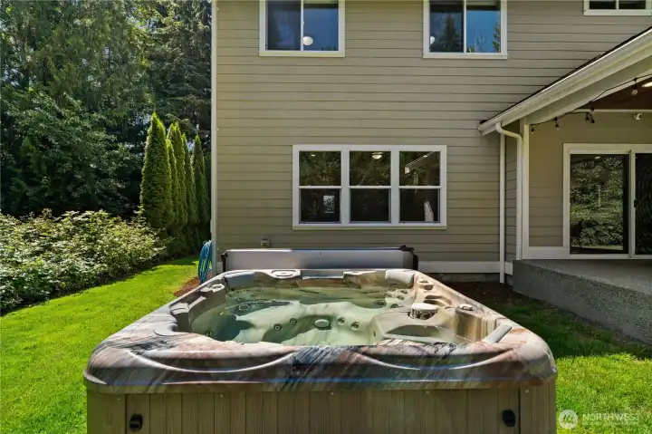 Hot tub under the stars Hot tub under the stars