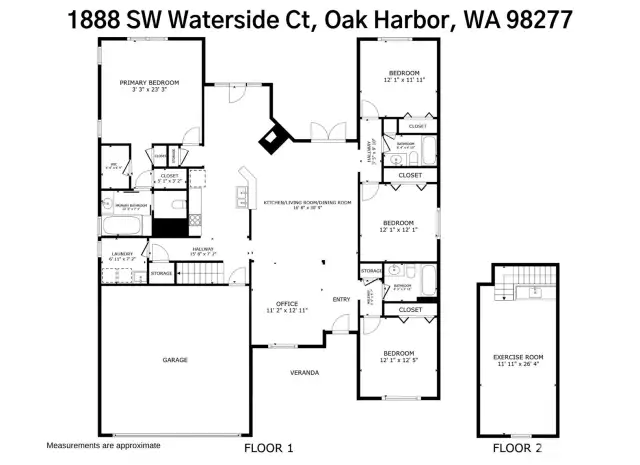 Floorplan - measurements are approximate