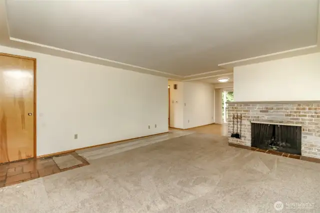 Living room and storage closet