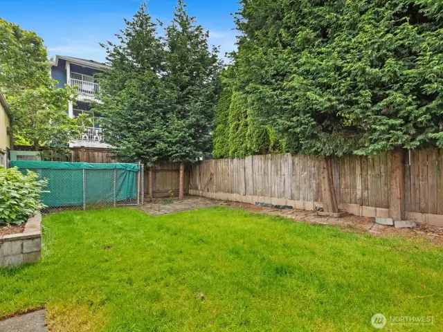 large, private outdoor space