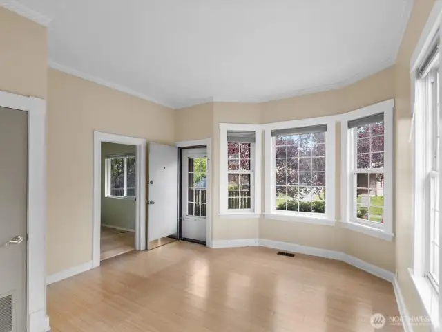 updated windows and newer bamboo flooring