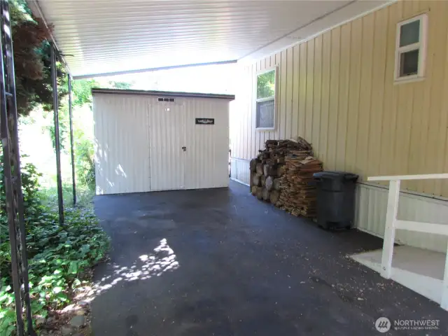 FIREWOOD FOR FREE STANDING WOOD STOVE IN FAMILY ROOM.